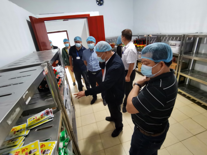 我校迎接省教育厅高校食品安全风险防控年度评议现场检查