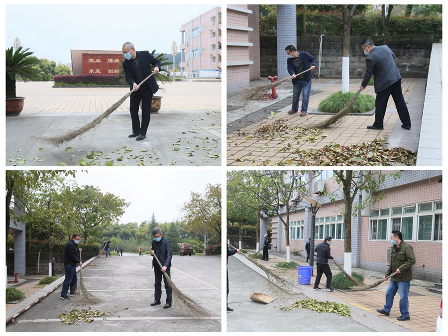 响应号召，积极行动，学校开展爱国卫生运动“周末卫生大扫除”活动