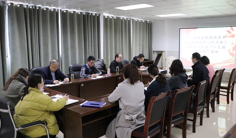 第二附属医院党总支专题学习党的十九届六中全会精神