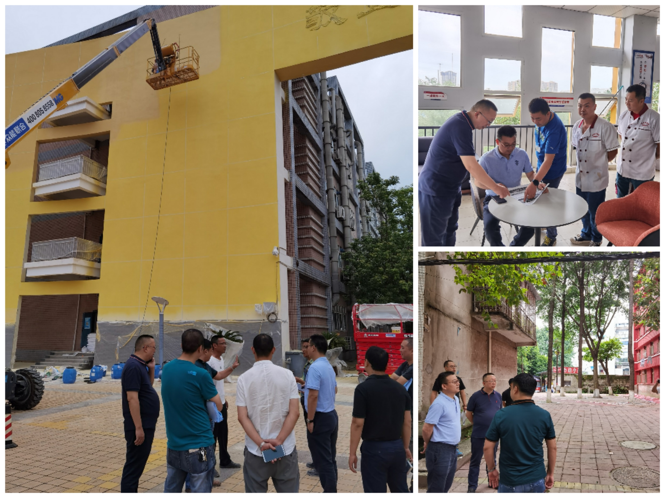 校领导深入学校在建工程工地及“我为群众办实事”民生项目检查督促工作