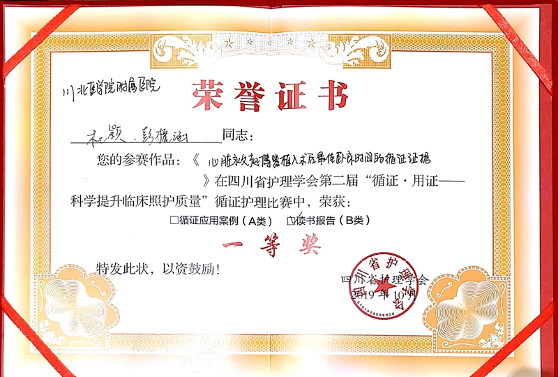 我校硕士研究生在省级第二届循证护理比赛中获奖