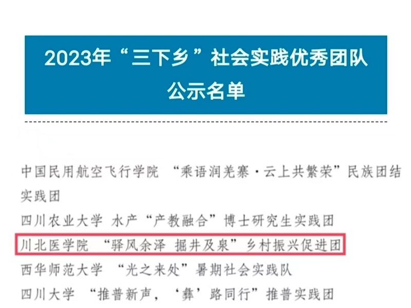 喜报！我校获评全国、全省 “三下乡”社会实践活动多项荣誉
